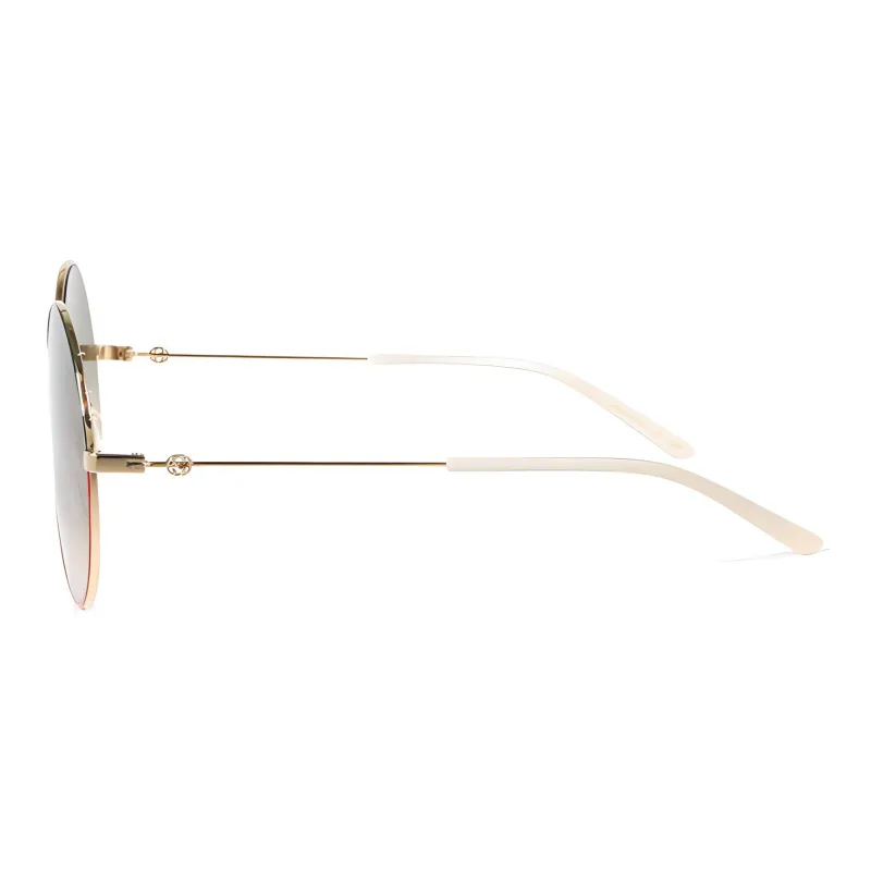 GUCCI Sunglasses Women's Gold-3