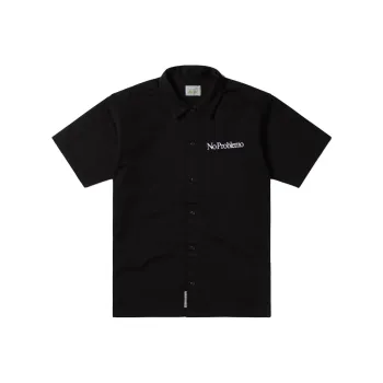 Aries No Problemo Embroidered Button Up Shirt