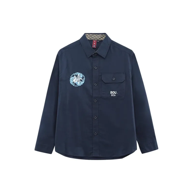 ONIARAI Shirts Men Marine Blue-0