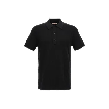 Valentino Button Detailed Short Sleeved Polo Shirt