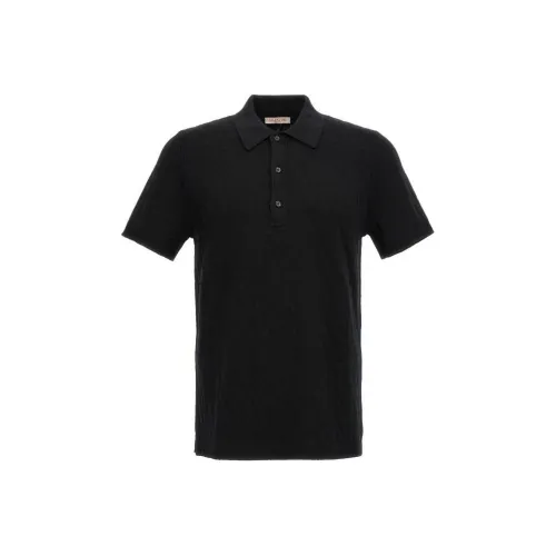 Valentino Button Detailed Short Sleeved Polo Shirt