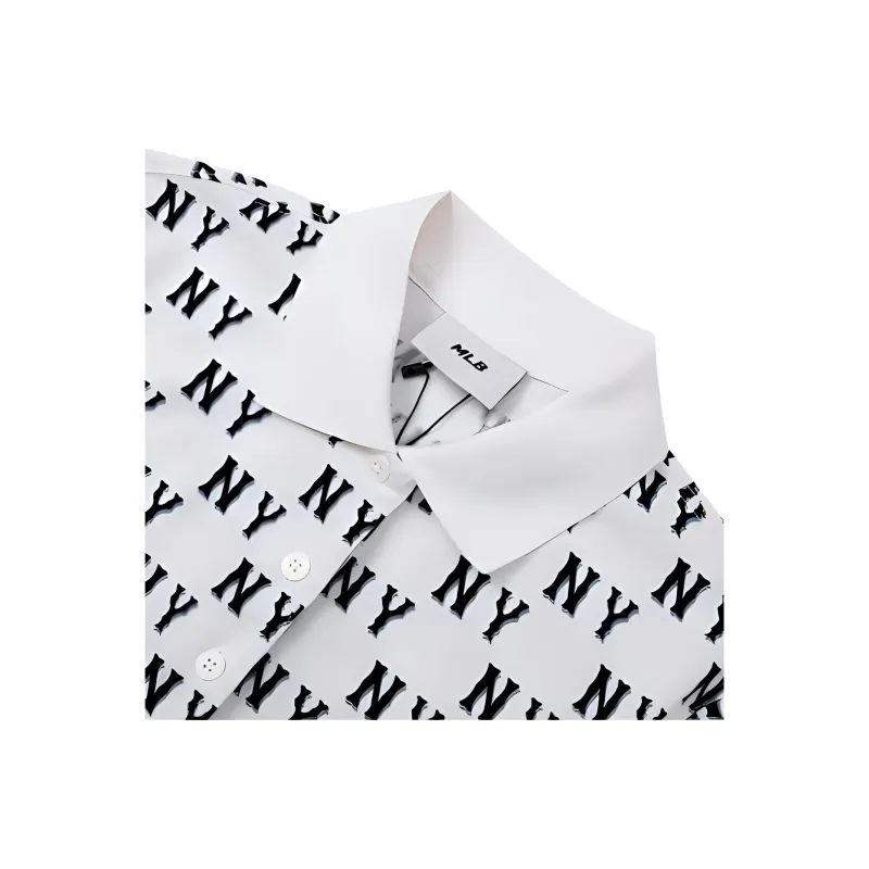MLB SS24 Short Sleeved Dress Women's White-2