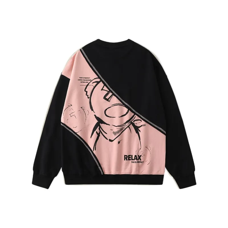LAMLICKA Sweatshirt Unisex Black Pink-0
