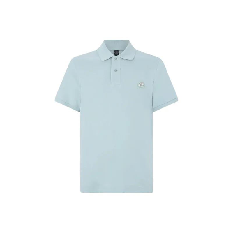 Moose Knuckles Polo Shirt Men's Tide Blue-0