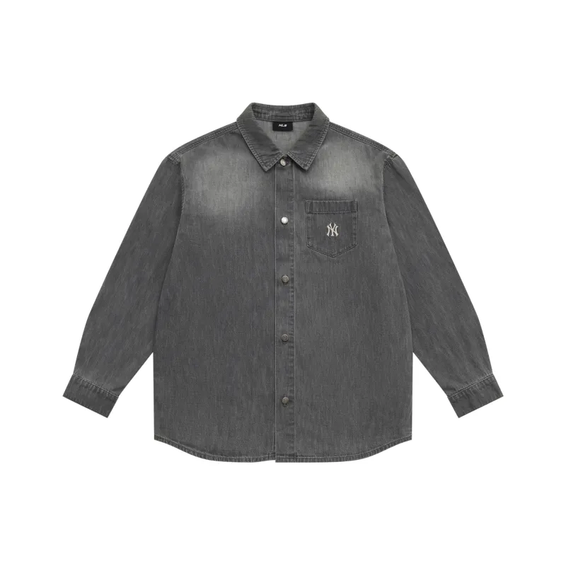 MLB New York Yankees Shirt Unisex Gray-0