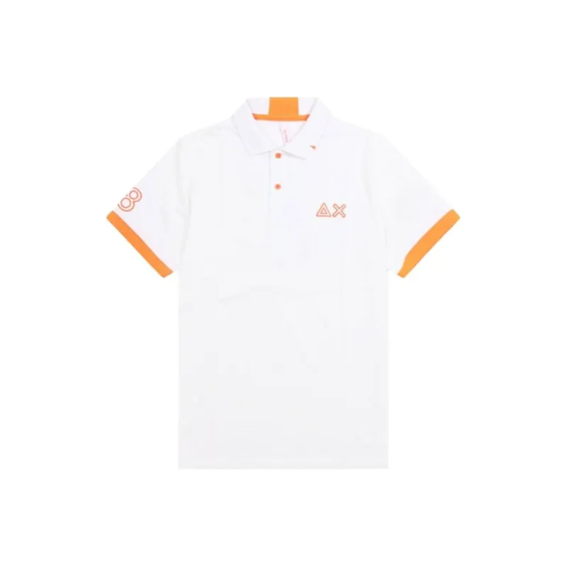 SUN68 Logo embroidered Polo Shirt-0