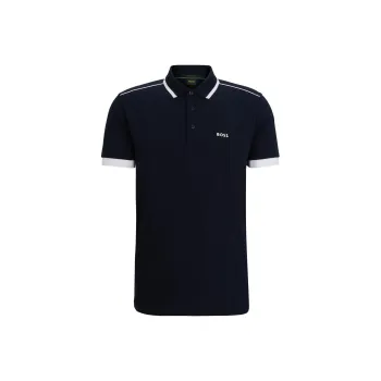 HUGO BOSS Logo print Cotton Polo Shirt