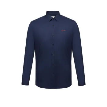 DANIEL HECHTER Shirt Spring Fall Men's Dark Royal Blue