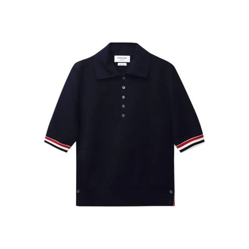 THOM BROWNE· Polo Shirt Men's Marine Blue-0