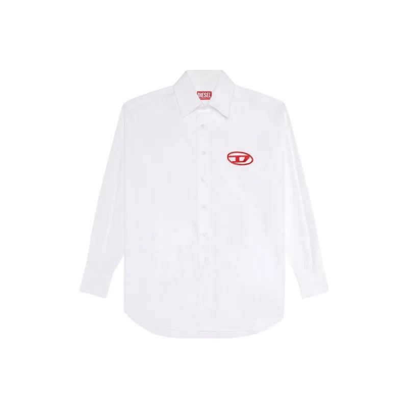 DIESEL Oval D embroidered Cotton Shirt-0