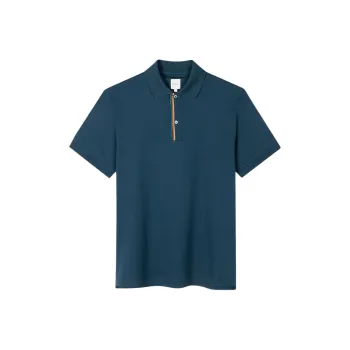 Paul Smith SS24 Polo Shirt Men's Marine Blue