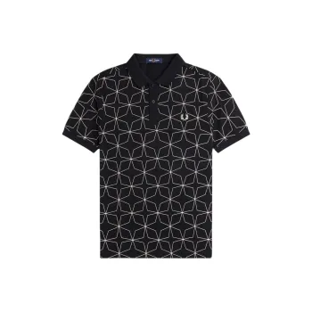 FRED PERRY Geometric print Polo Shirt