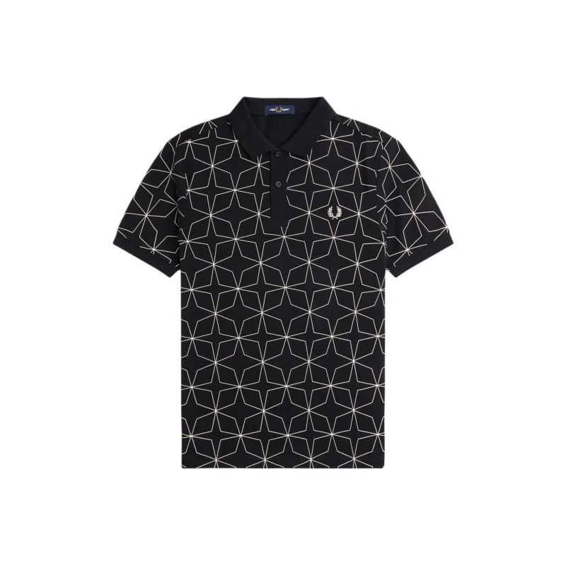 FRED PERRY Geometric print Polo Shirt-0