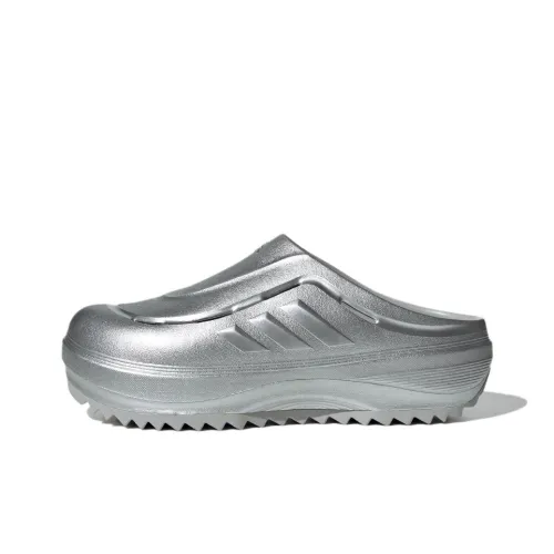 Adidas OZWAVE CLOG Abrasion Resistant Slip Resistant Closed Toe Slippers Unisex Silver
