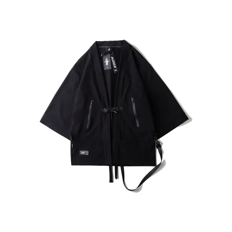 AOGZ 3/4 Sleeved Shirt Unisex Black-0