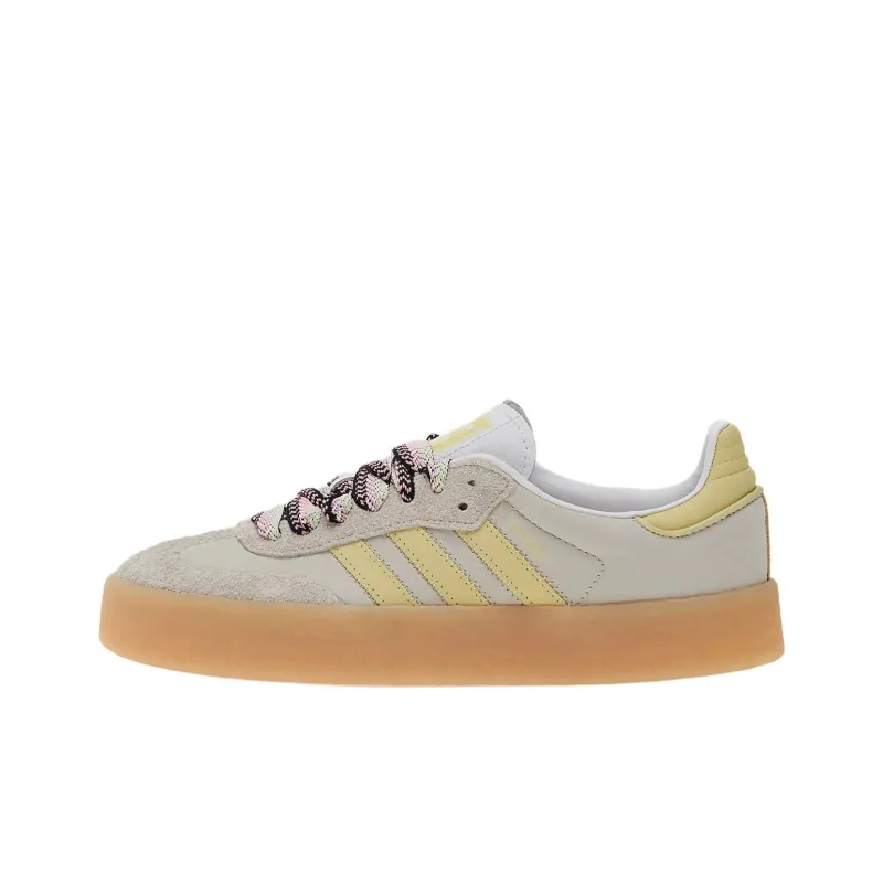 Adidas Originals Sambae White Grey Powder Yellow Women's-0