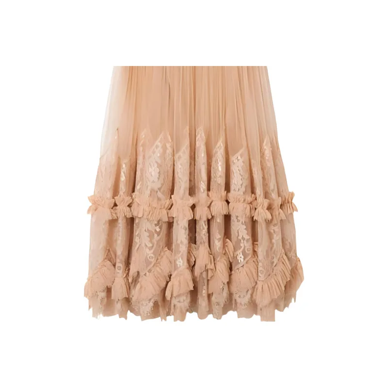 Burberry Sleeveless Dresses Women's Orange-2