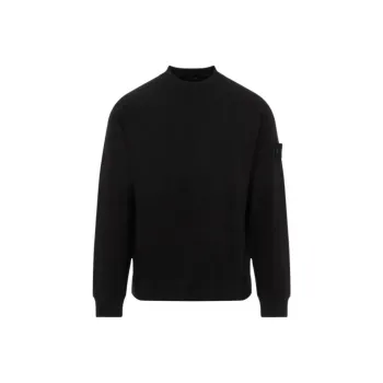 STONE ISLAND Logo Patch Crewneck Sweatshirt