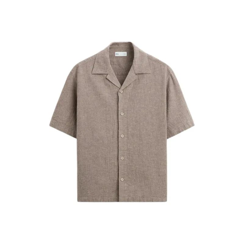 ZARA Shirt Men's Eggplant Purple-0
