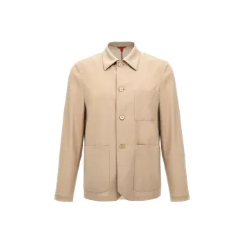 Barena Visal Curved Hem Overshirt