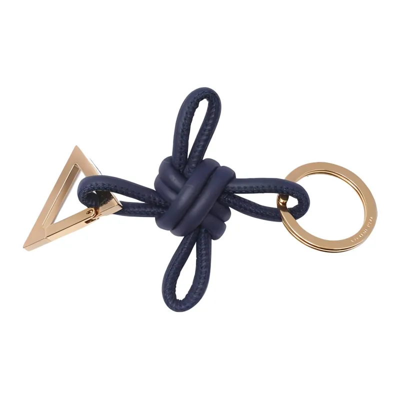 Bottega Veneta Logo Engraved Triangle Keyring-1