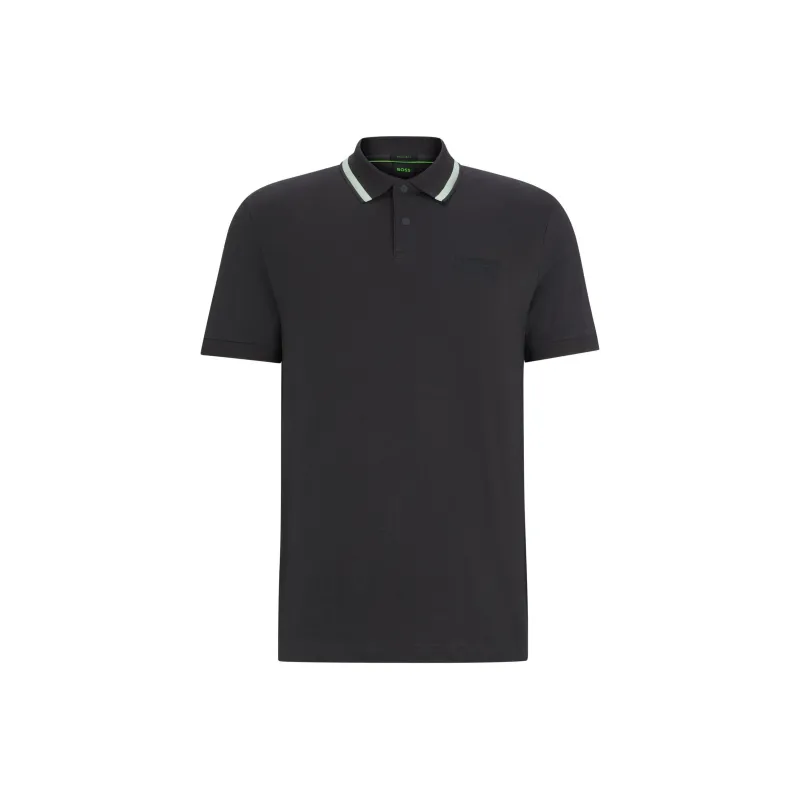 Boss Logo appliqué Cotton Polo Shirt-0