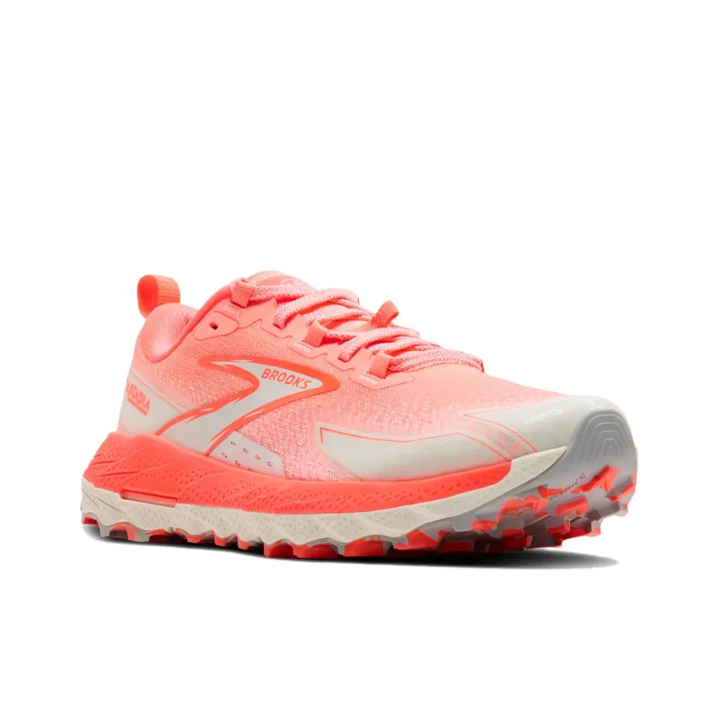 Brooks Cascadia18 Cushioning, Wear Resistant Low Top Trail Running Shoes Women's Red-2