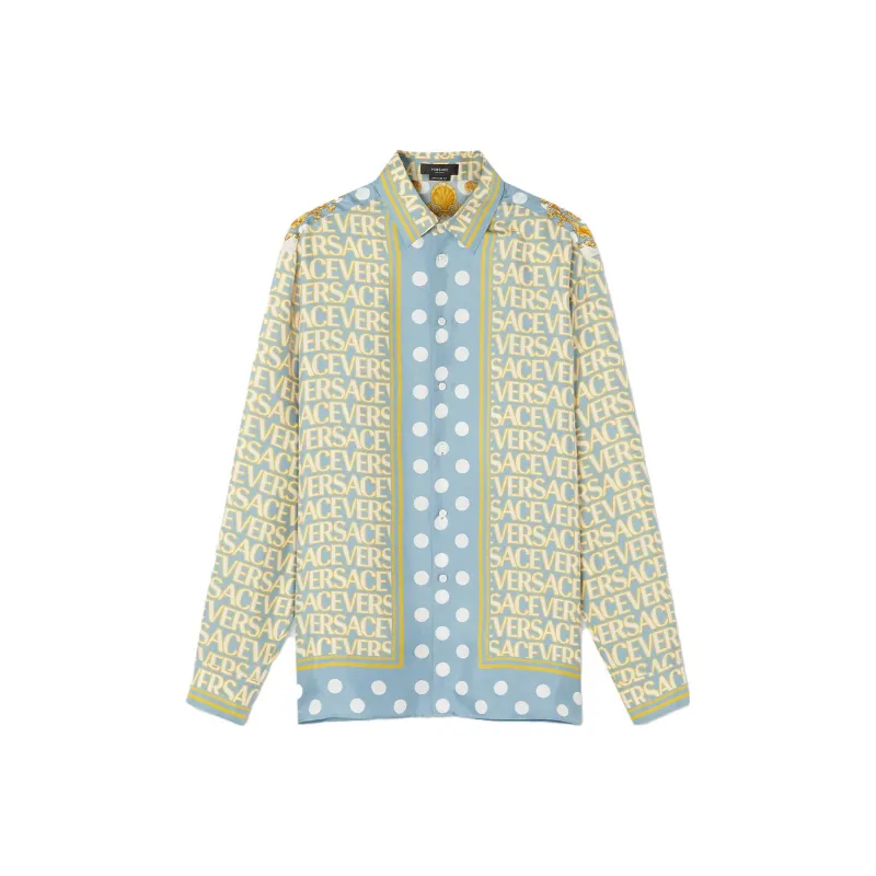 VERSACE Shirts Men Yellow-0