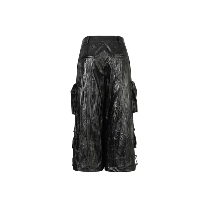 Three Quarters Casual Pants Women's Black-1