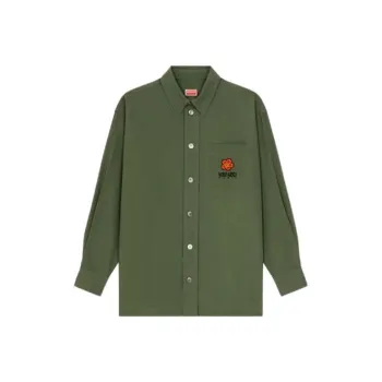 KENZO Boke Flower Embroidered Buttoned Shirt