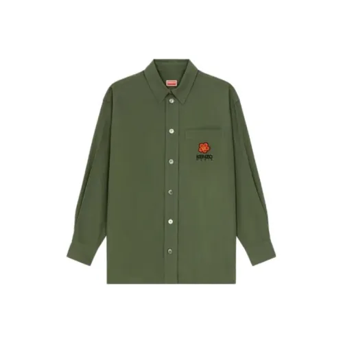KENZO Boke Flower Embroidered Buttoned Shirt