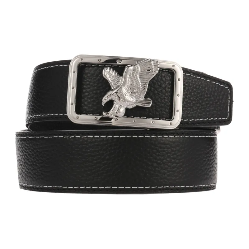 JONNY MOORE Top Grain Cow Leather Belts Men's 3.5cm-8