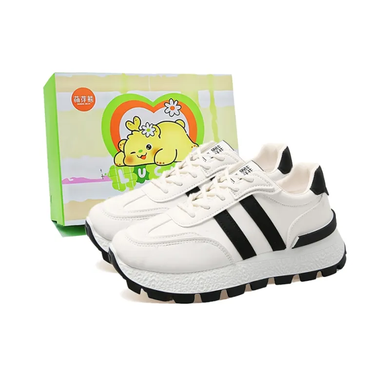Budding Bear Anti-Slip Wear-Resistant Breathable Lightweight Height Increasing Low-Top Casual Shoes Unisex Box-0