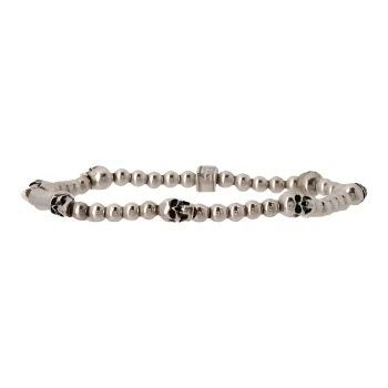 Alexander McQueen Beaded Skull Bracelet