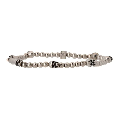 Alexander McQueen Beaded Skull Bracelet