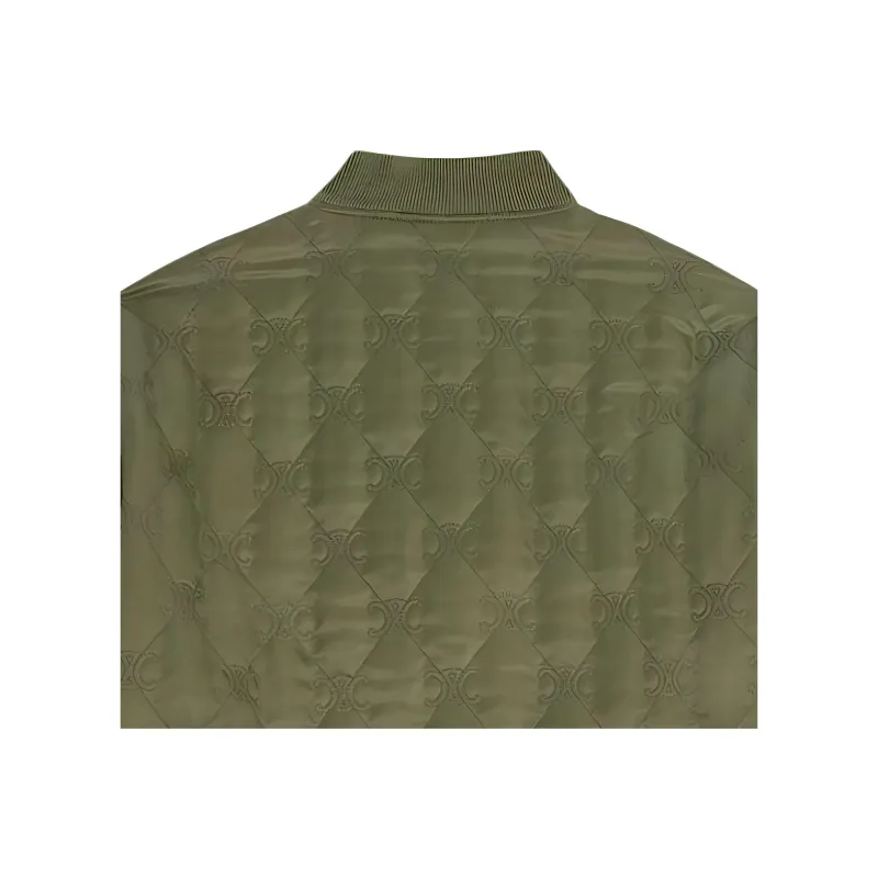 CELINE Oversized Triomphe Teddy Jacket In Nylon Twill-2