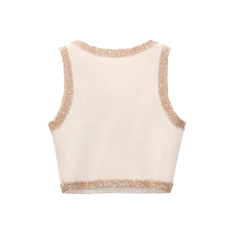 Ed Hardy FW24 Tank Tops Women's Almond-1