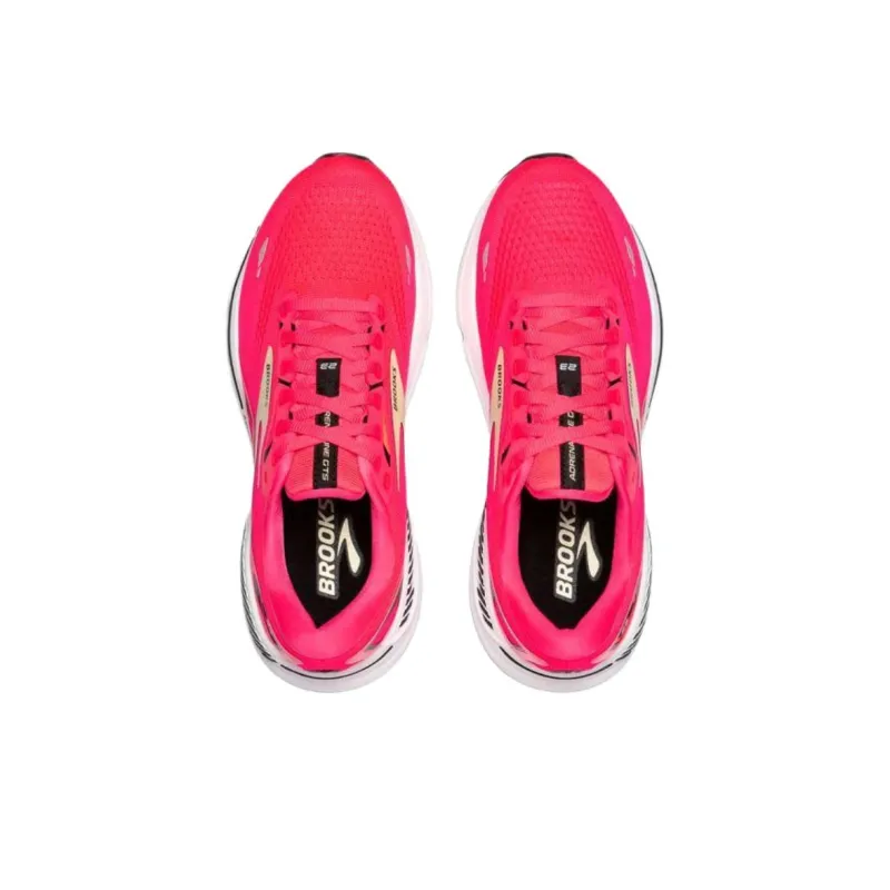 Brooks Adrenaline GTS 23 Anti Slip Wear Resistant Low Top Casual Running Shoes Women's Red-3