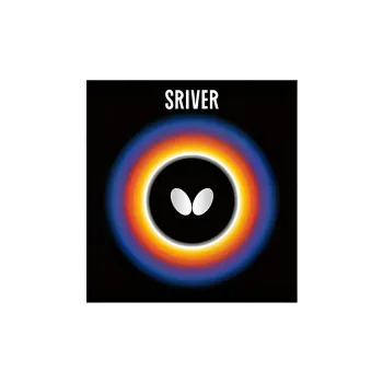 Butterfly SRIVER Table Tennis Rubbers Sponge Inverted Rubber All Compatibility Advanced Model, Adults Hardness 38 Red