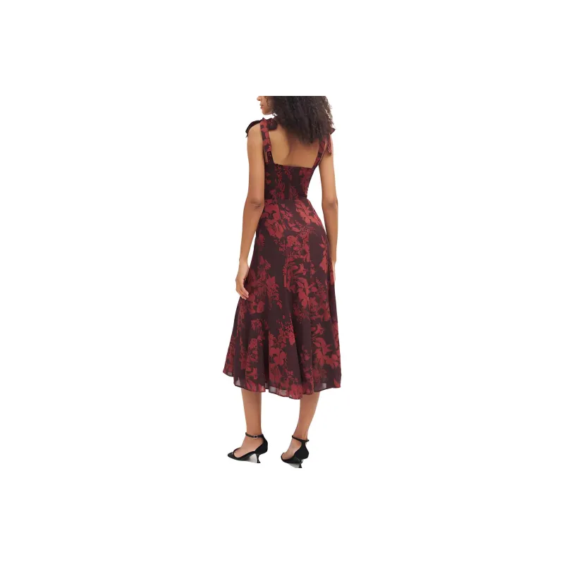 Reformation Slip Dresses Women's Dark Red-1