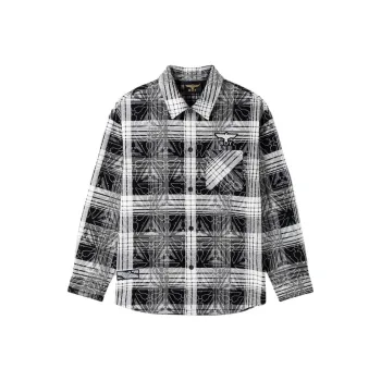 Boy London Shirt Unisex Black And White Plaid