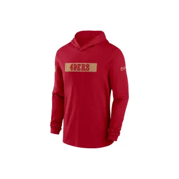 Nike San Francisco 49ers Sideline Men's Nike Dri FIT Nfl Long Sleeve Hooded Top