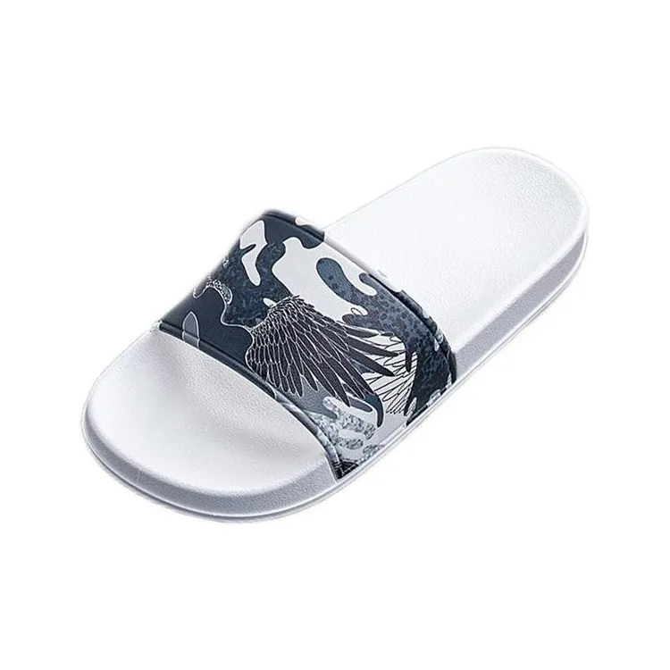 CEO Wings Print, Platform Flip Flops Summer Home Bathing Slip Resistant Couple Seaside Sandal PVC Slippers-3