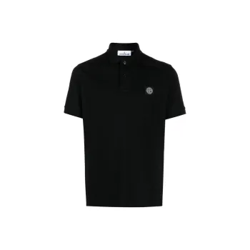 STONE ISLAND Logo Patch Polo Shirt
