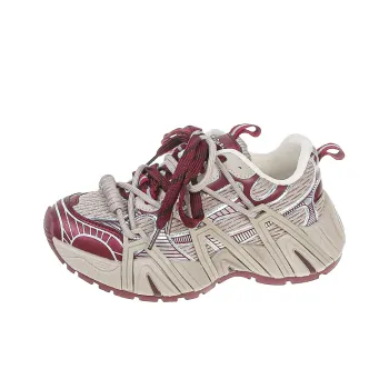 SUPEREDGE Cushioning, Slip Resistant, And Abrasion Resistant Low Top Chunky Sneakers Unisex