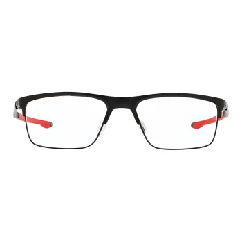 Oakley Titanium Rectangular Eyeglass Frames Unisex Black