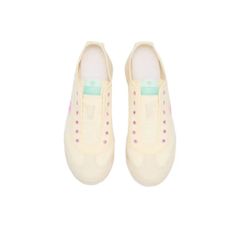 DESCENTE CHRON TEMPO Anti Slip Wear Resistant Low Top Casual Shoes Women's Beige-2