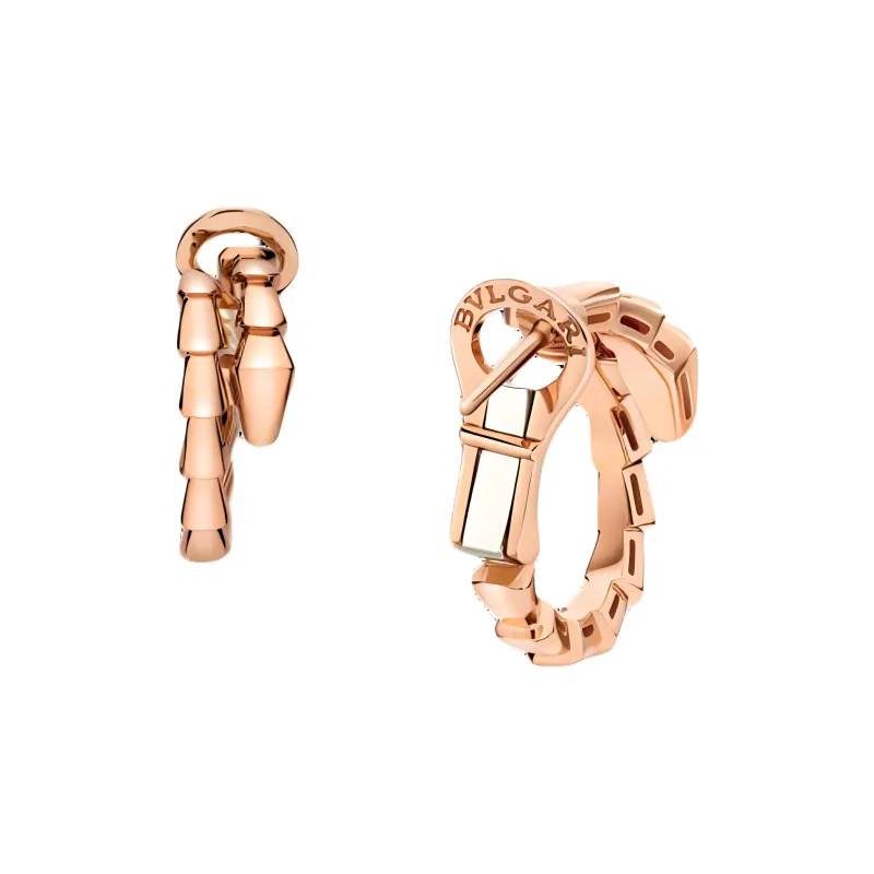 BVLGARI 18K Rose Gold Earrings Women's-1