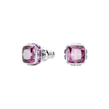 Swarovski Birthstone Stud Earrings Women's Purple