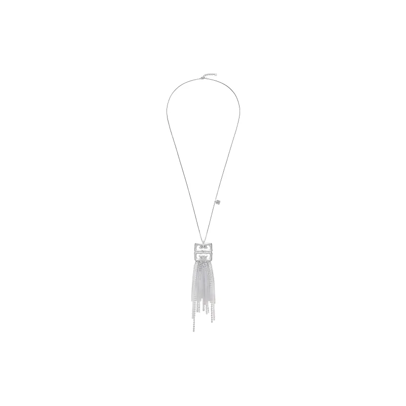 GIVENCHY Brass Necklaces Women's Silver-1
